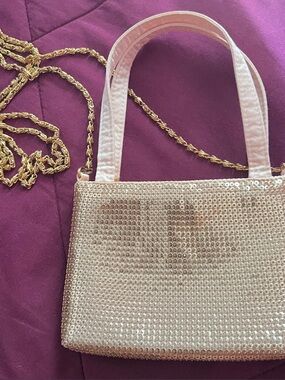 Amanda Smith Top-Handle Evening Bag in Gold